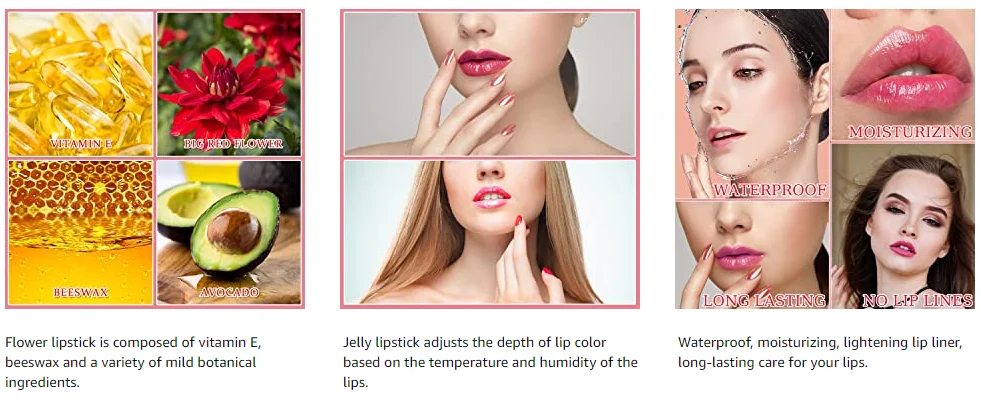 Flower nude matte lipstick transparent lip balm discolor lip stick rossetto opaco nudo waterproof jelly crystal lipstick
