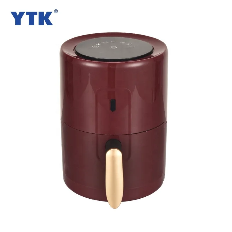 New Hot 2021 Cheap Price China Mini Portable Red Electric Cooking Healthy 2.5L Family Deep Air Fryer Without Oil And Smoke