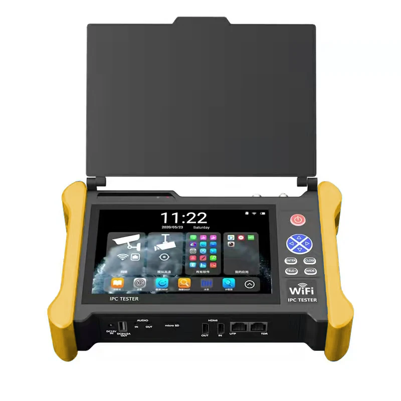 HTI 7 дюймов ipc тест монитора 4k ip 8MP hd ahd tvi cvi Многофункциональный 5 в 1 cctv IP камера видео тестер pro oem odm ручная пресс-форма