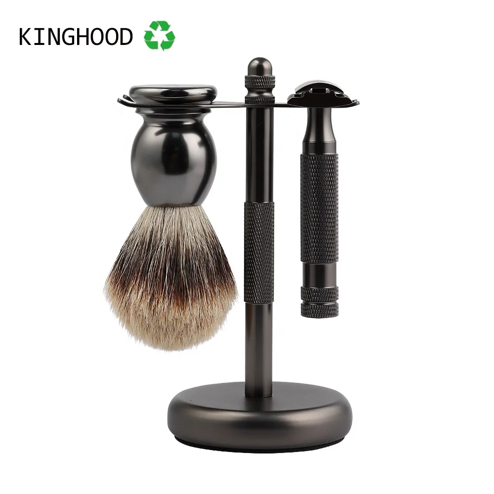 Custom Traditional Mens Barber Composite Safety Razor Set For Woman Gift