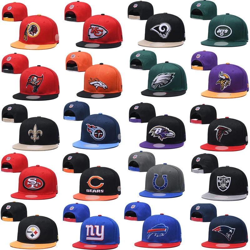 32 Team All Custom Design Low MOQ Fast Delivery Cotton With Embroidered Logo NFL Cap