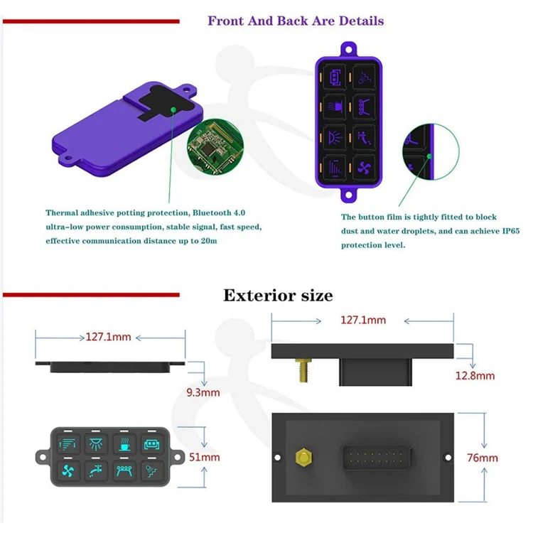 Genuine Car Waterproof 8 Gang Panel Hr17 Low Voltage Fuse Switch Disconnector