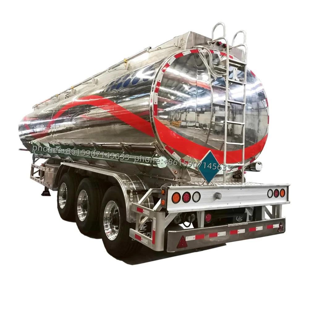 Aramco 38000l 42000l 43000l Aluminum fuel diesel tanker semi trailer