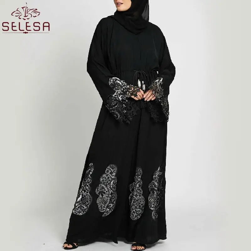 Roupa Nova исламика модная зимняя открытая абайя кардиган турецкий Пакистан хиджаб мусульманское платье пальто Abayas новая исламская одежда