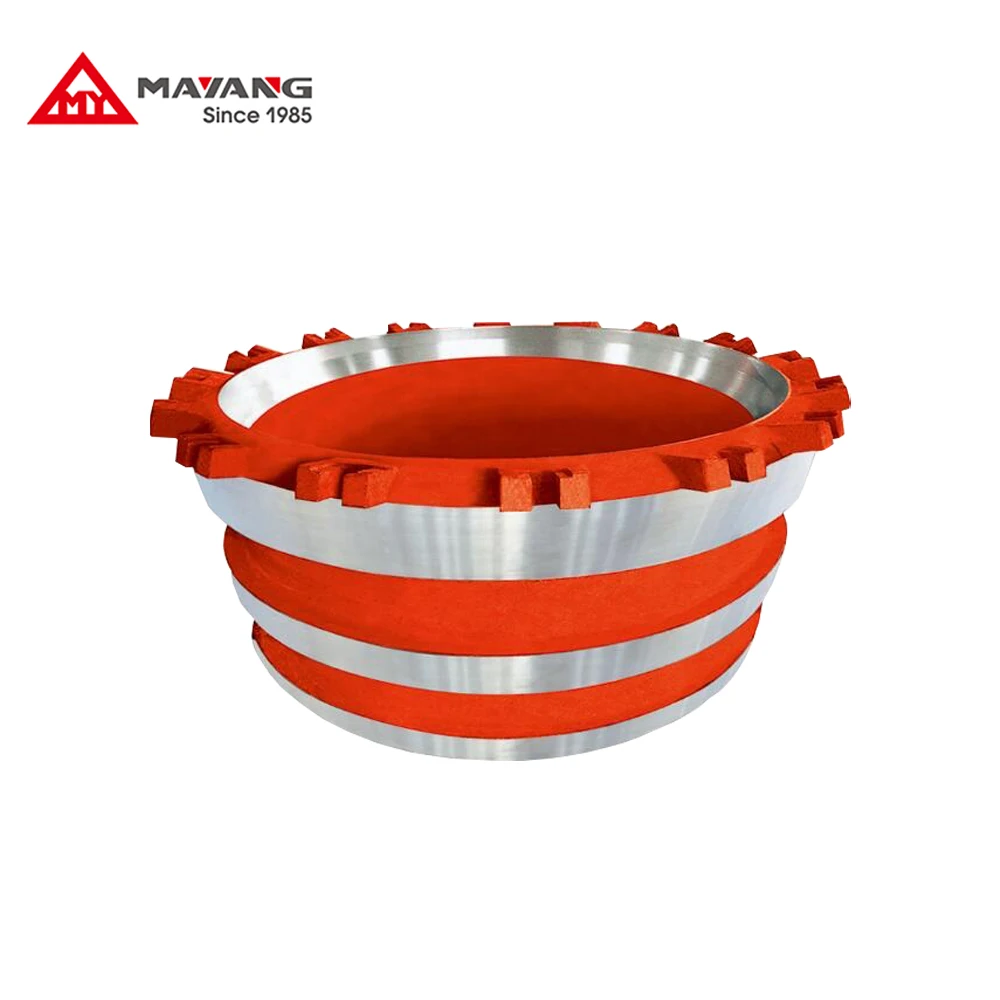 High manganese steel casting cone crusher bowl liner cone crusher spare parts