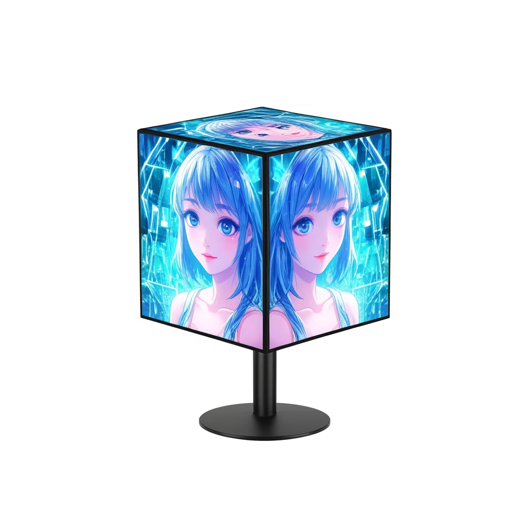 GC TECH Multidimensional LED Cube Rotating LED Pixel Cube P3.91 2.5 2 4 LED Cubic Screen Diversity Usage