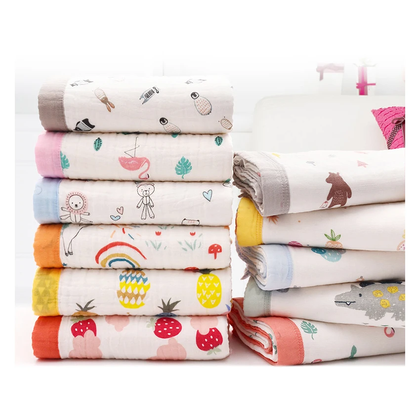 World Best Selling Products Custom Design Kids Organic Cotton Gauze Blanket Kids Winter Blankets Cotton Gauze Adult Blanket Baby