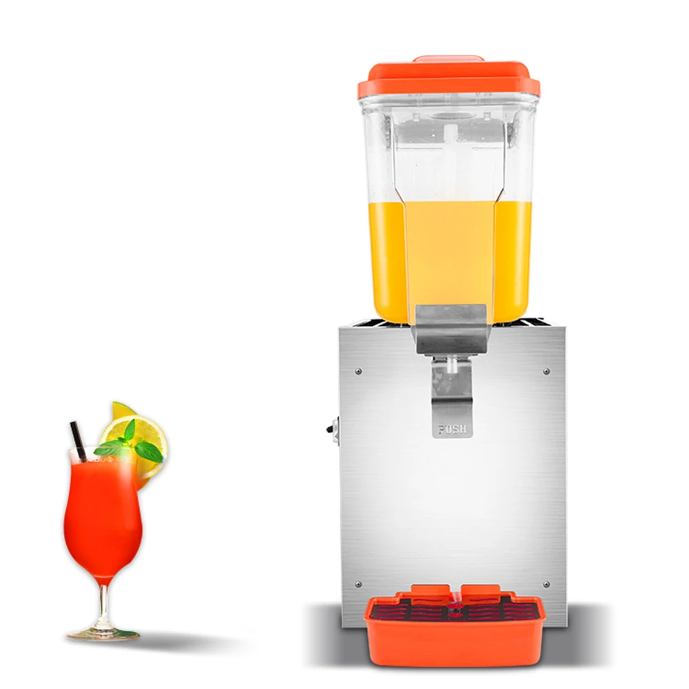 Commercial electric Juice Dispenser Machine Beverage Machine with Spray Cold Drink Dispenser 16L single tank juice machine