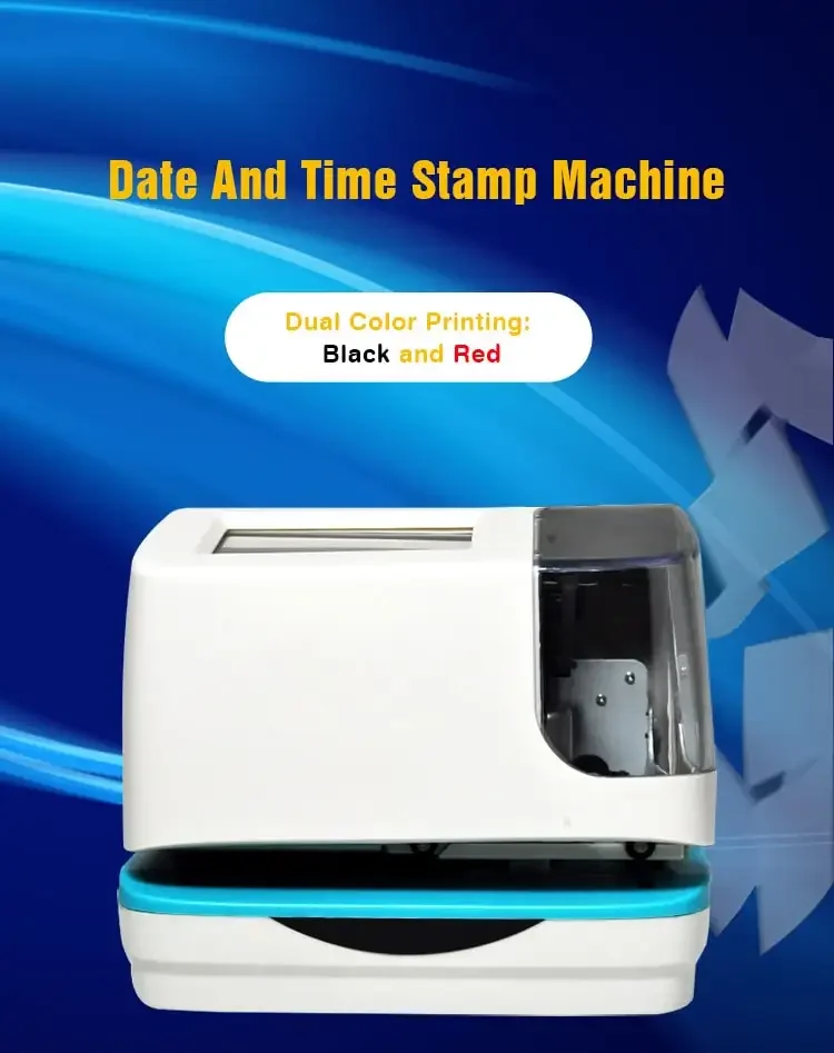 Wifi Digital touch screen electronic Bank time keeping machine Office date and time stamp machine