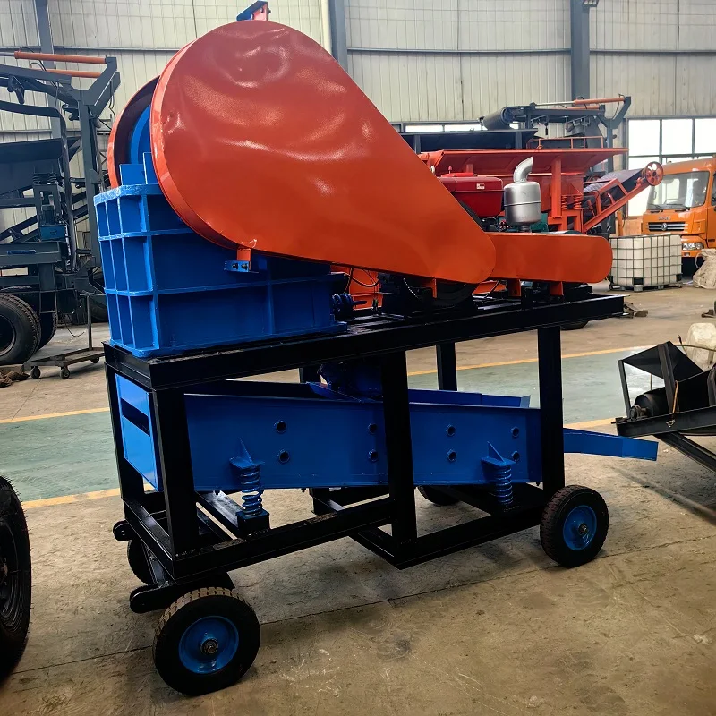 Portable New Stone Crusher Pe 150x250 Mobile Jaw Crusher With Vibrating Screen Listing