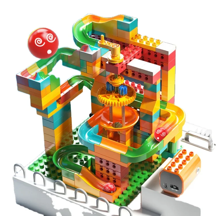 FEELO2024  211+2pcs Grade 4 Electric Slide Building Blocks DIY Big Bricks Best Selling Customized Educational Toys for Kids