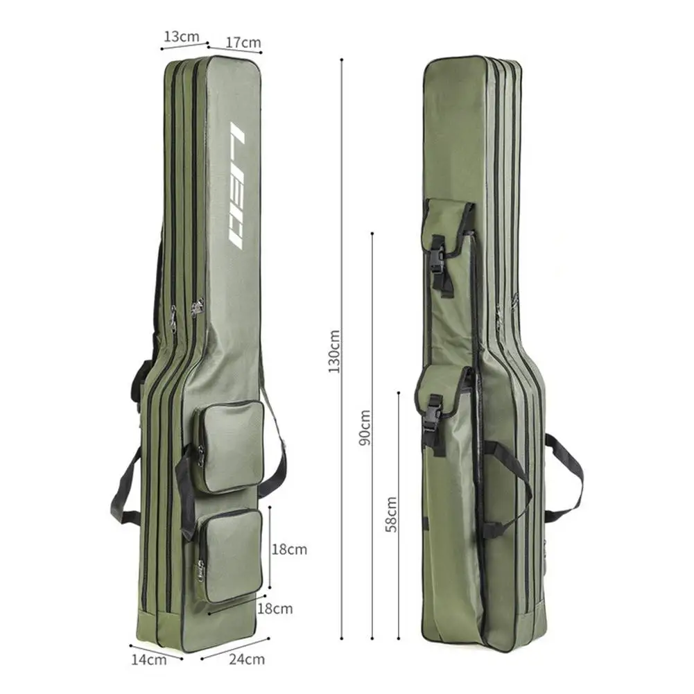 Newmajor 1 3 м большой емкости Складная удочка сумка для хранения рыболовных снастей мешок случай рыболовной удочки