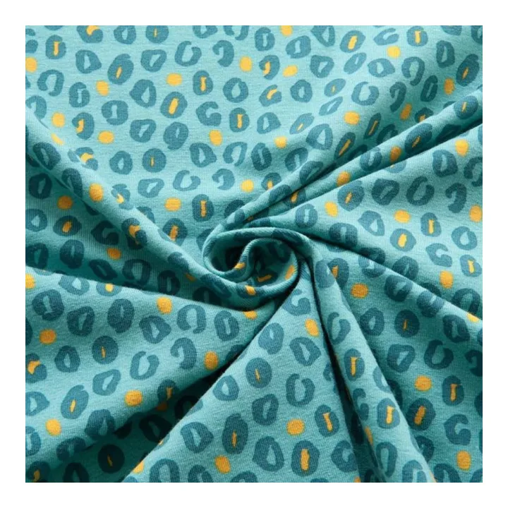 Attractive price organic bamboo digital printed single jersey fabric for Baby Cloth