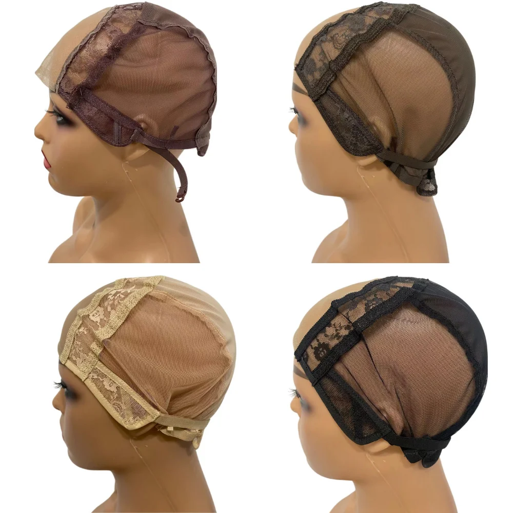ML Lace Mesh Adjustable Ventilated Wig Caps for Making Wigs