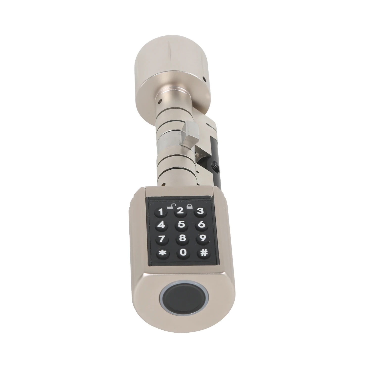 JIXIN Smart Cylinder Lock TTlock Tuya Keyless Door Lock Safety Electronic Fingerprint Lock Cylinders For Wooden Door