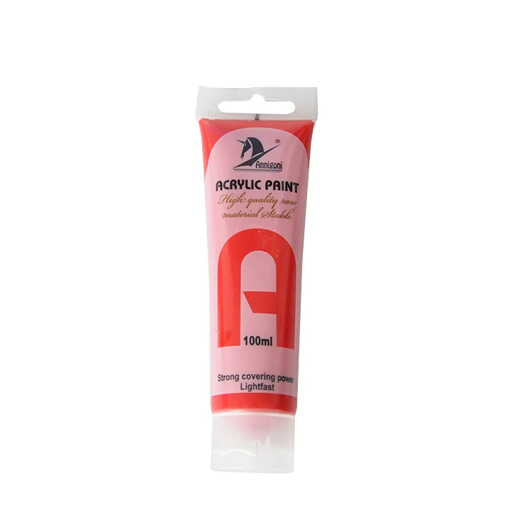 Vibrant Colors Non-toxic Acrylic Paint 100ml Art Paints for Kids, Students & Beginners on Canvas, Wood, Glass, Ceramic