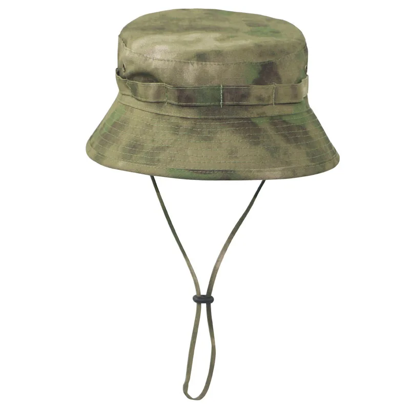 CS-153 Camouflage Summer Fishing Bucket Hats For Outdoor Sports polyester cotton Bonnie hat