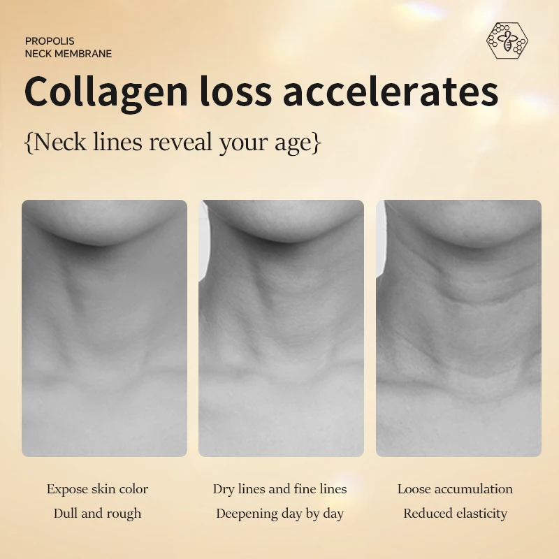 High Quality Propolis protein moisturizing Anti-Wrinkle Firming Neck Mask for Body Use