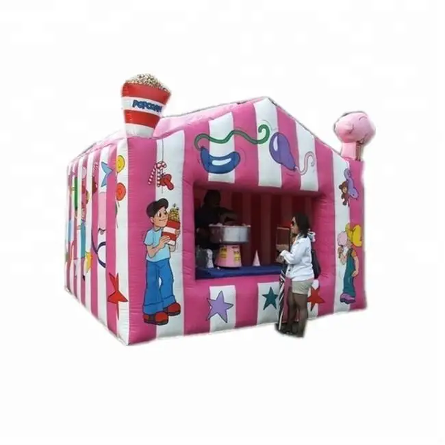 inflatable carnival food booth tent party fairy floss candy tent for sale,Inflatable Candy Booth House Tent
