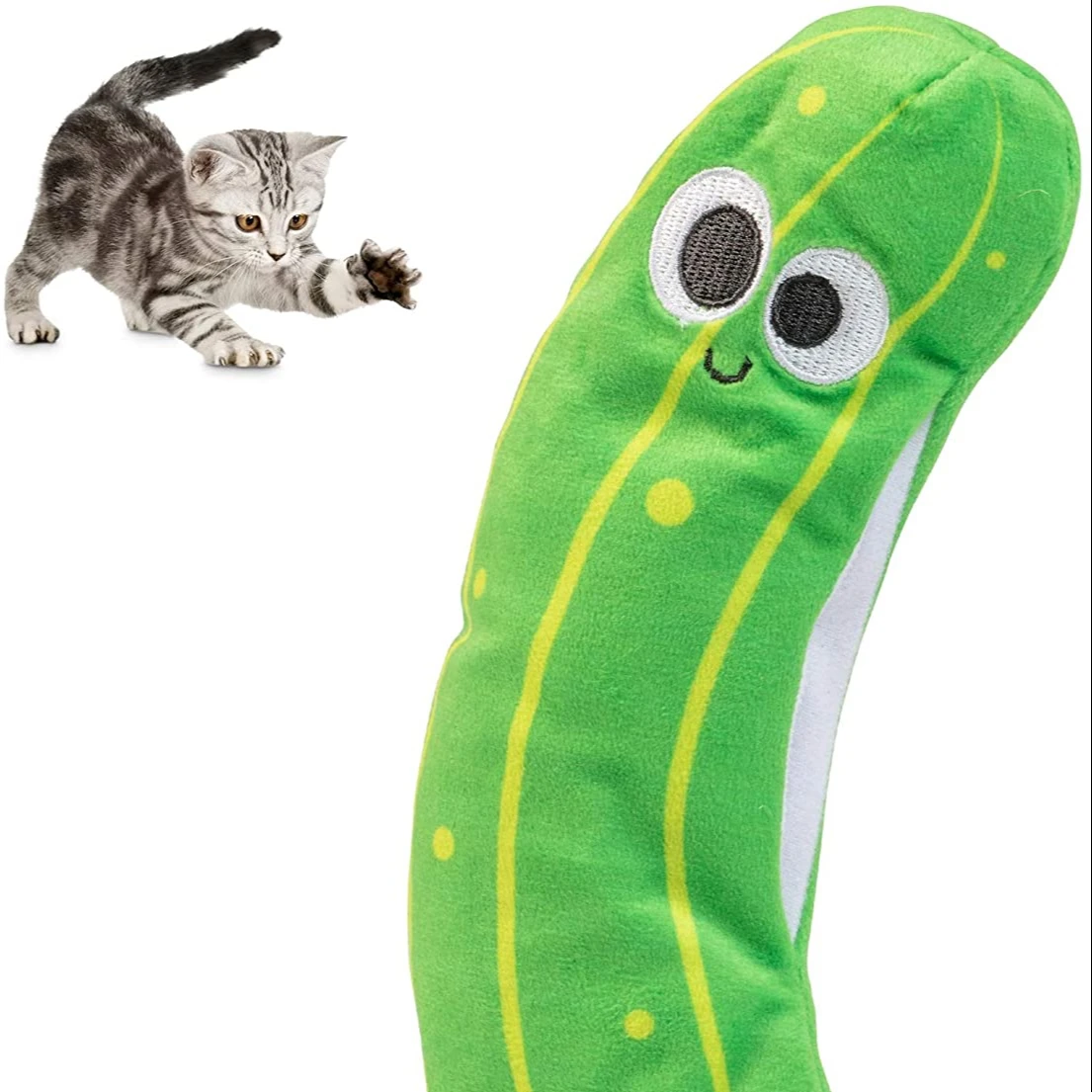 Pet Craft Supply Wiggle Pickle and Shimmy Shark Flipper Flopper Interactive Electric Flopping Wiggling Moving Fish Potent Catnip