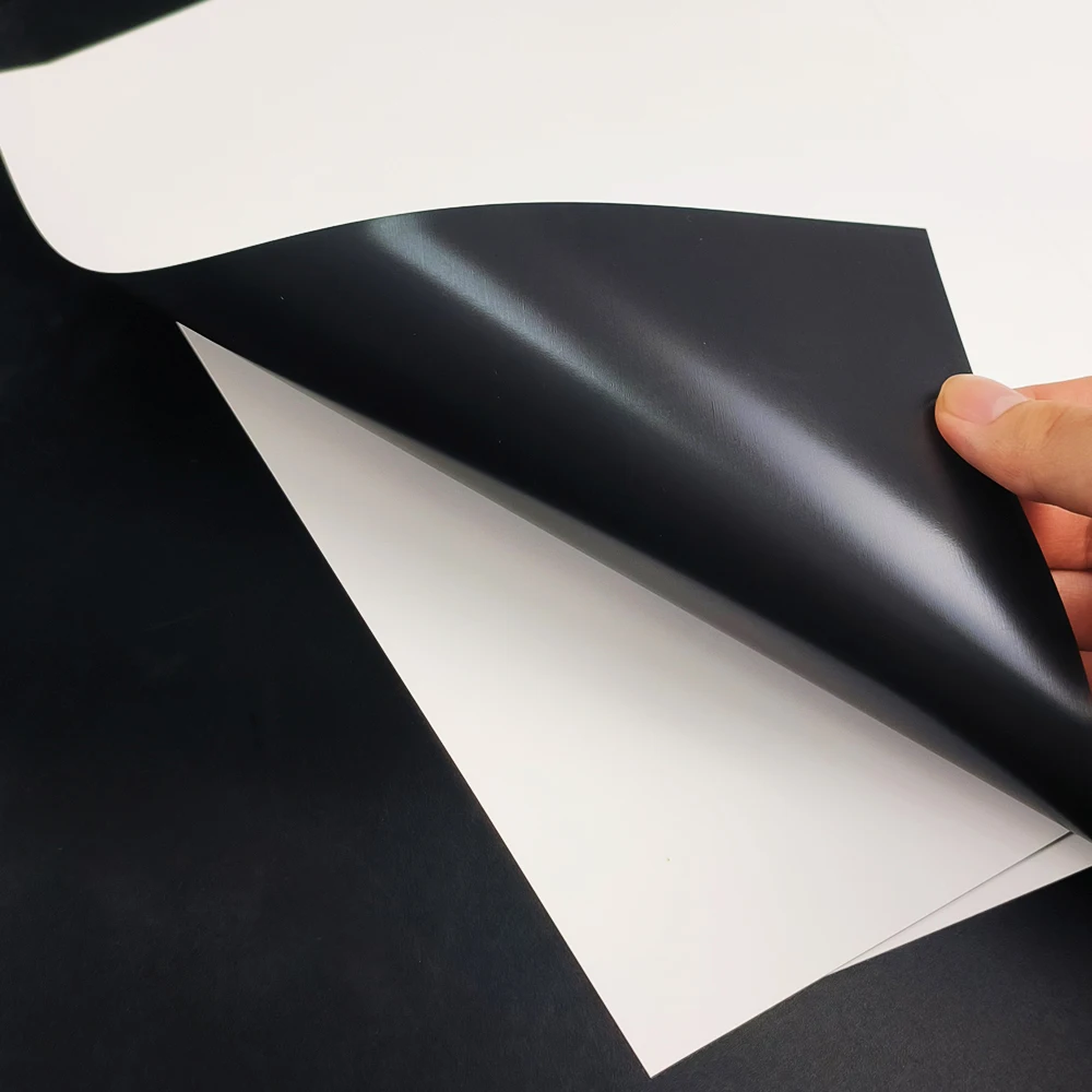 Balin Printing Anisotropic Flexible Magnetic Roll Thin Magnetic Sheet Self Adhesive Rubber Magnet Vinyl Roll A4 With Glue Layer