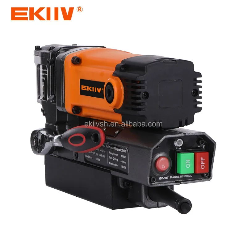 EKIIV 50G 1650W 35mm Magnetic Seat Drill Structure Drilling Machine Industrial-grade High-power Magnetism 14000N