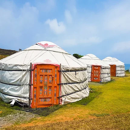 High quality canvas waterproof yurt for residential camping weddings