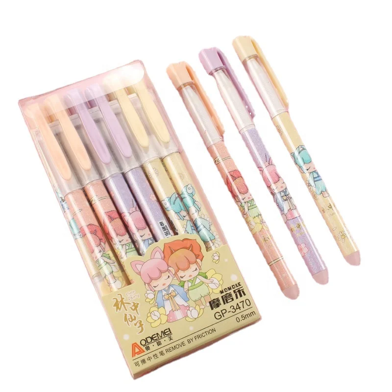 Лидер продаж экологически безопасная школьная гелевая ручка стираемая 0 5 мм по низкой