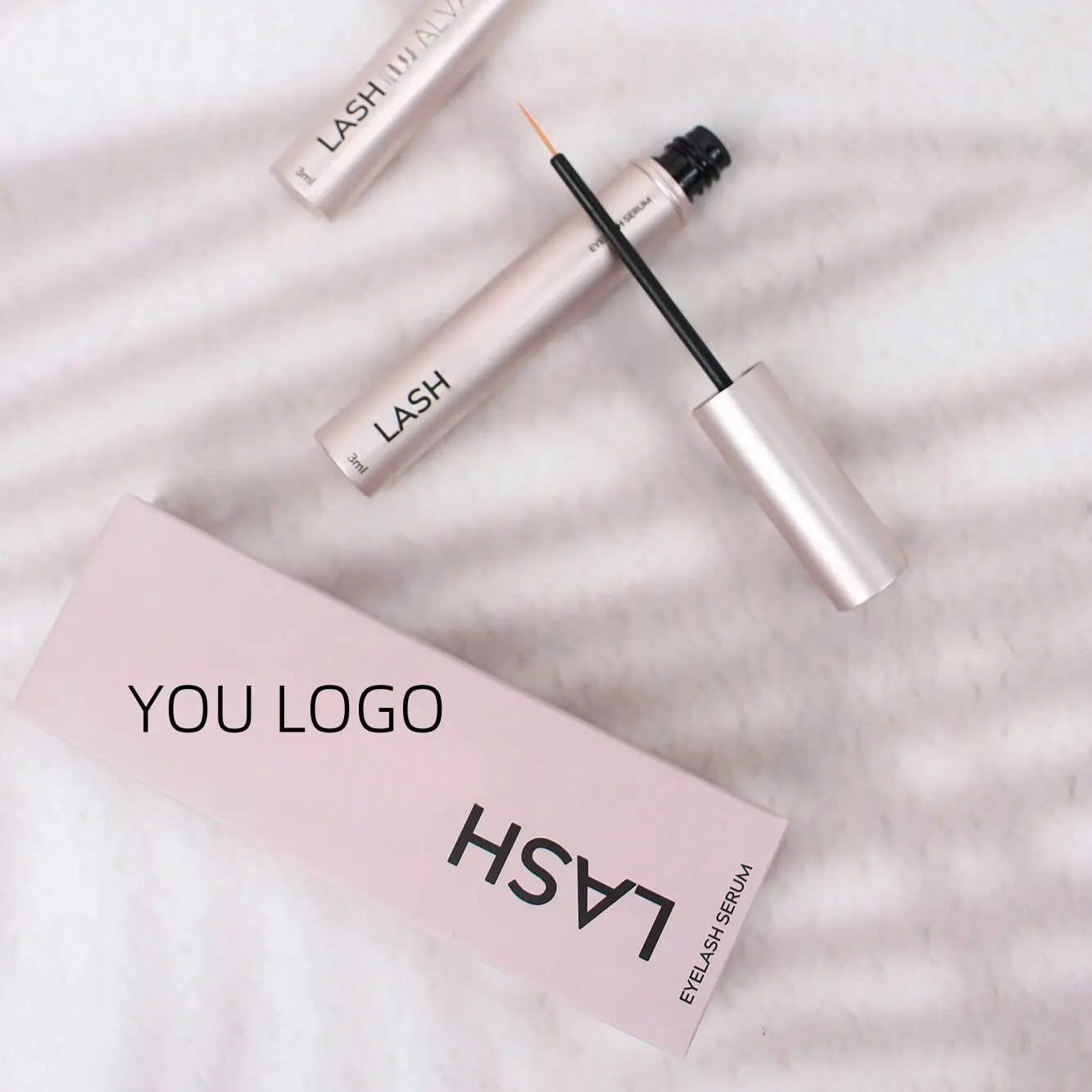 Allergy-free nourishing lash serum mascara clean ingredients 100% Organic eyelash and eyebrows serum growth