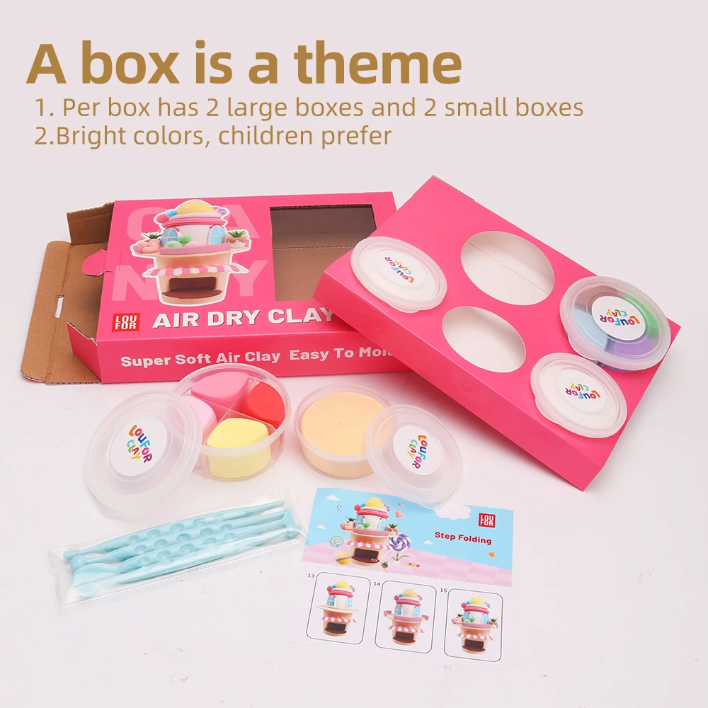 Box Package High Quality Super Light Clay36 Colors Ultra-light Plasticine Air Dry Clay Kids For Kids Diy Crafts Gifts