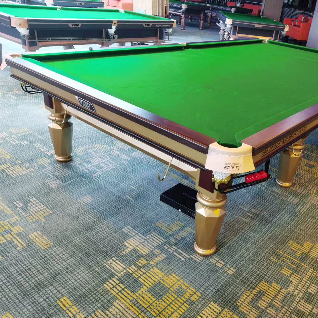 High quality Professional tournament 12ft slate steel cushion English style snooker pool table for sale