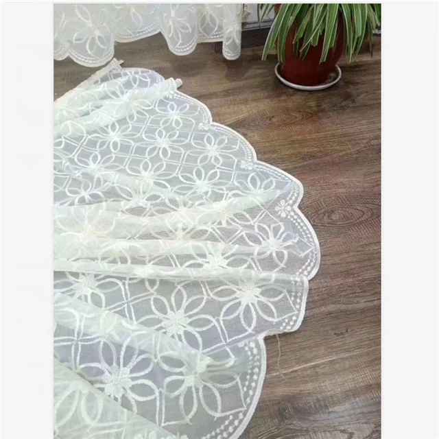 
Wholesale Modern European Style Window White Sheer Curtains For Living Room Hotels 