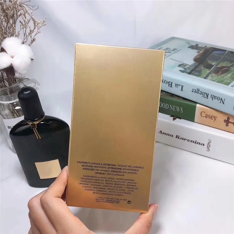 Black Perfume 100ml Men Fragrance Eau De Parfum 3.4fl.oz Long Lasting Smell TFord Brand EDP Man Cologne Spray OEM