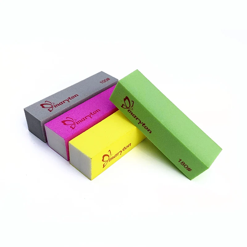 OEM Custom Professional Nail Care Manicure Tools 4 Way Sand Paper Nail Buffer