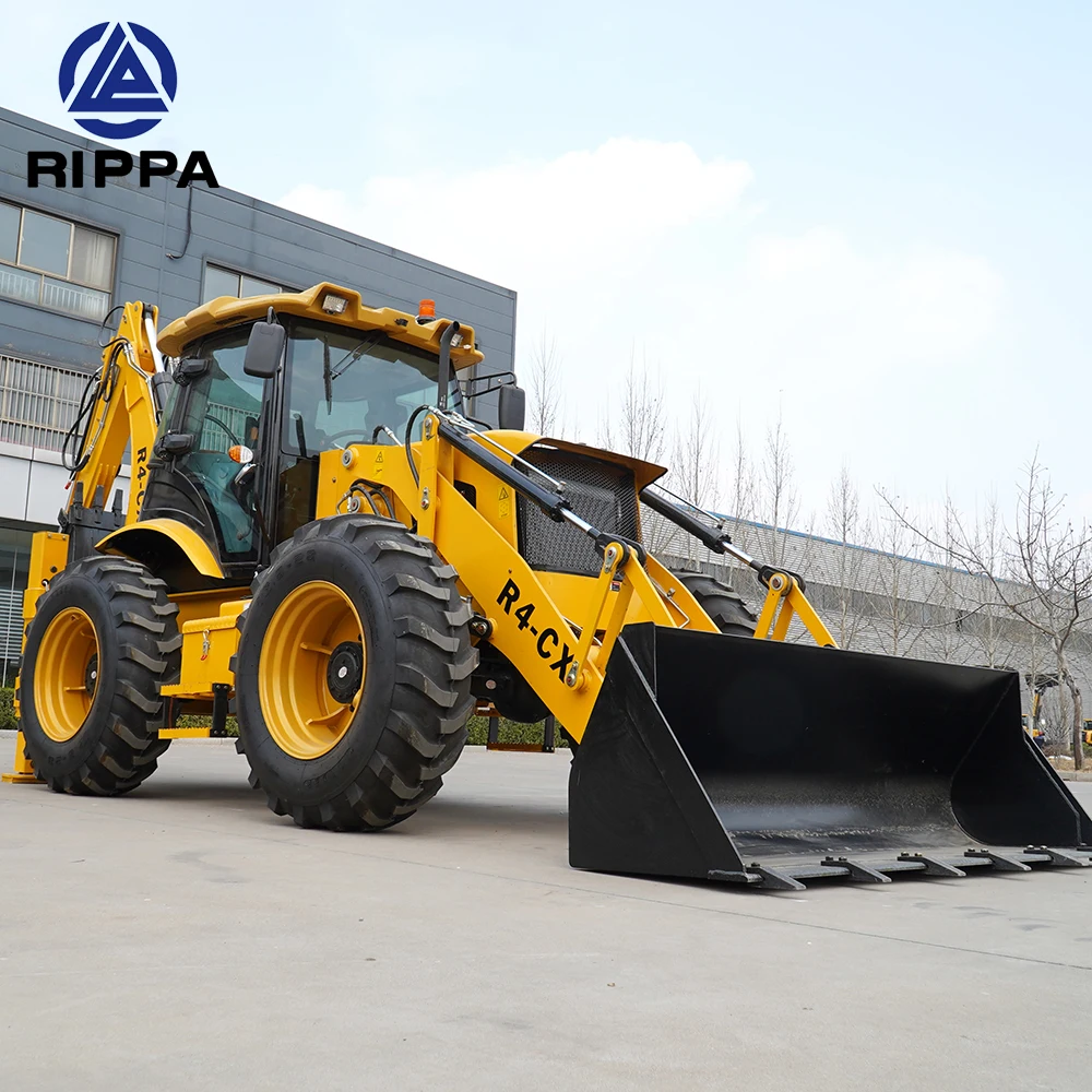 CE Approved Multifunctional Backhoe Loader 4WD Big Backhoe Loader Towable Backhoe Loader Excavator