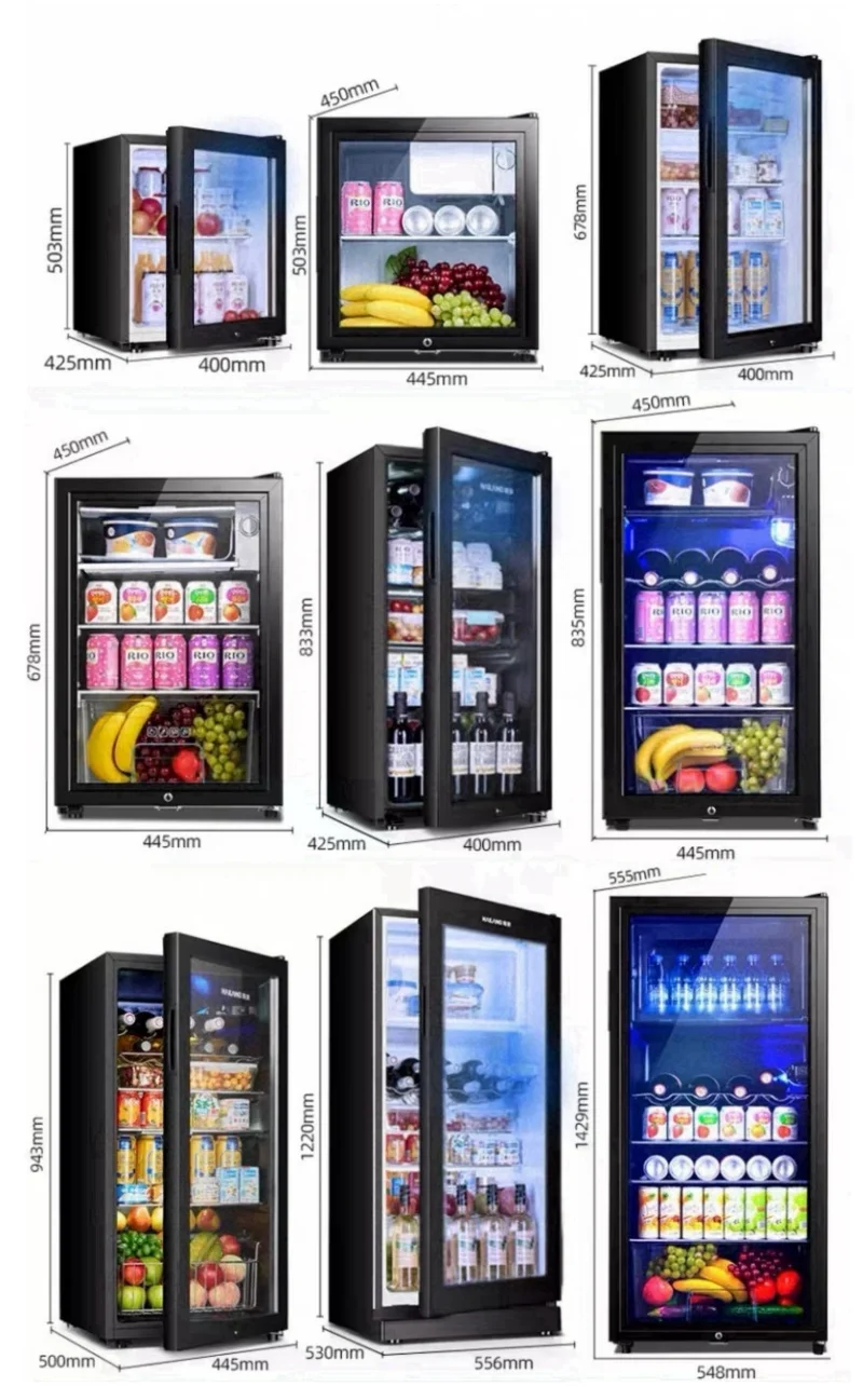 9-Custom Hotel Super Single-Temperature 40L Mini Bar Refrigerators Single Door Cold Storage Wine Room