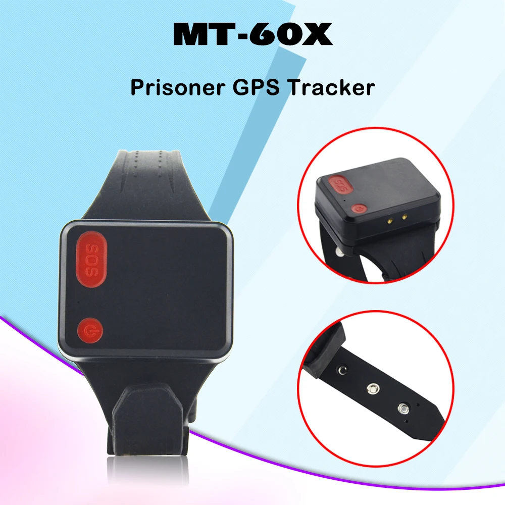 Ankle GPS Tracker gps wristband tracker for prisoners,Mental patients Offender MT60X GPS bracelet with Tracker take off alarm