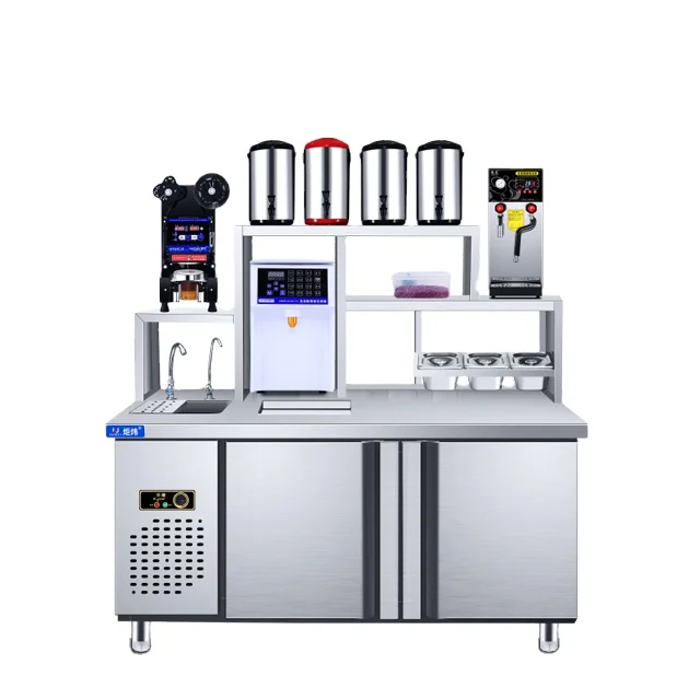 Refrigeration and freezing bubble tea bar business equipment needed for milk tea