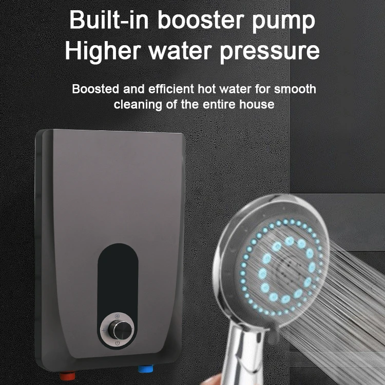 Energy-Saving Small Portable Induction Tankless Geyser Instant Electric Water Heater For Bathroom Shower