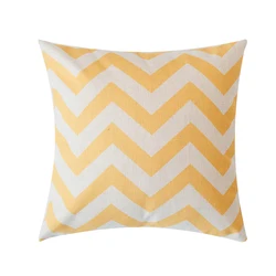 CVS BSCI Wholesale soft 45x45cm customized printing decorative outdoor linen car seat cushion pillow cover for sofa