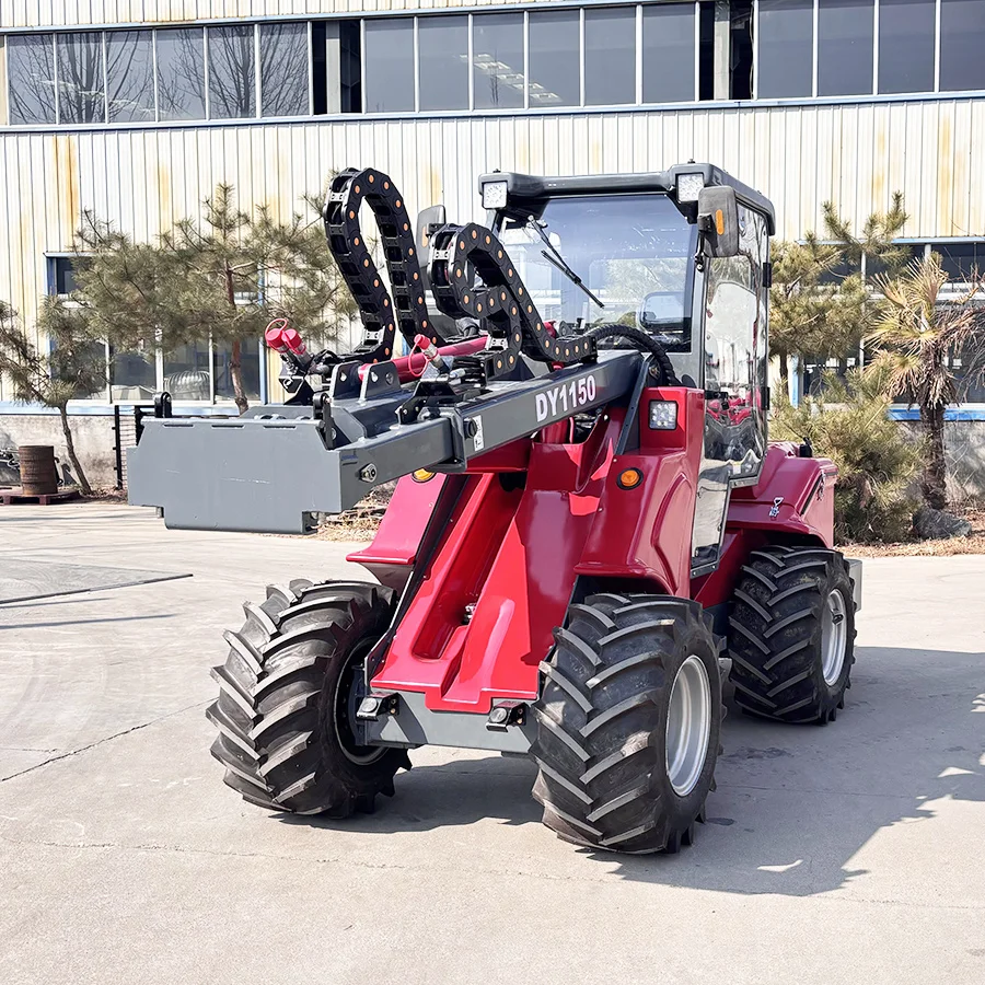 Rated Load 1.6 Ton Articulated Farm Telescopic Wheel Loader DY1150