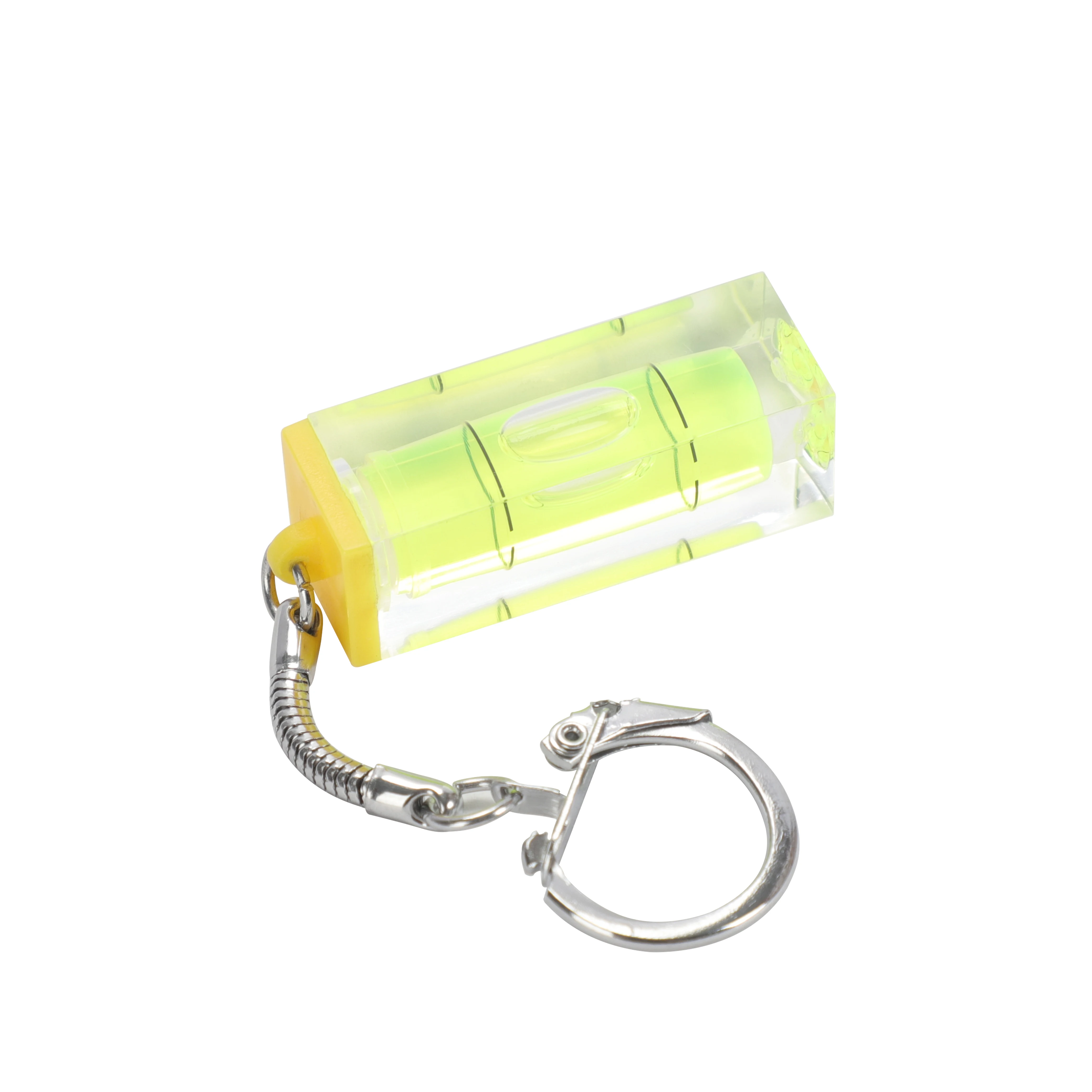 Пластиковый акриловый пузырьковый уровень, подарок, миниатюрный спиртовой уровень, измерительные инструменты, пузырьковый уровень с брелоком