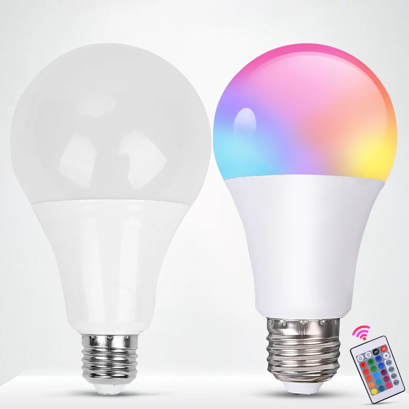 High Lumen Led White Lamps 5W 7W 9W 12Watt E27 B22 Smart RGBW Dimmable Bulb