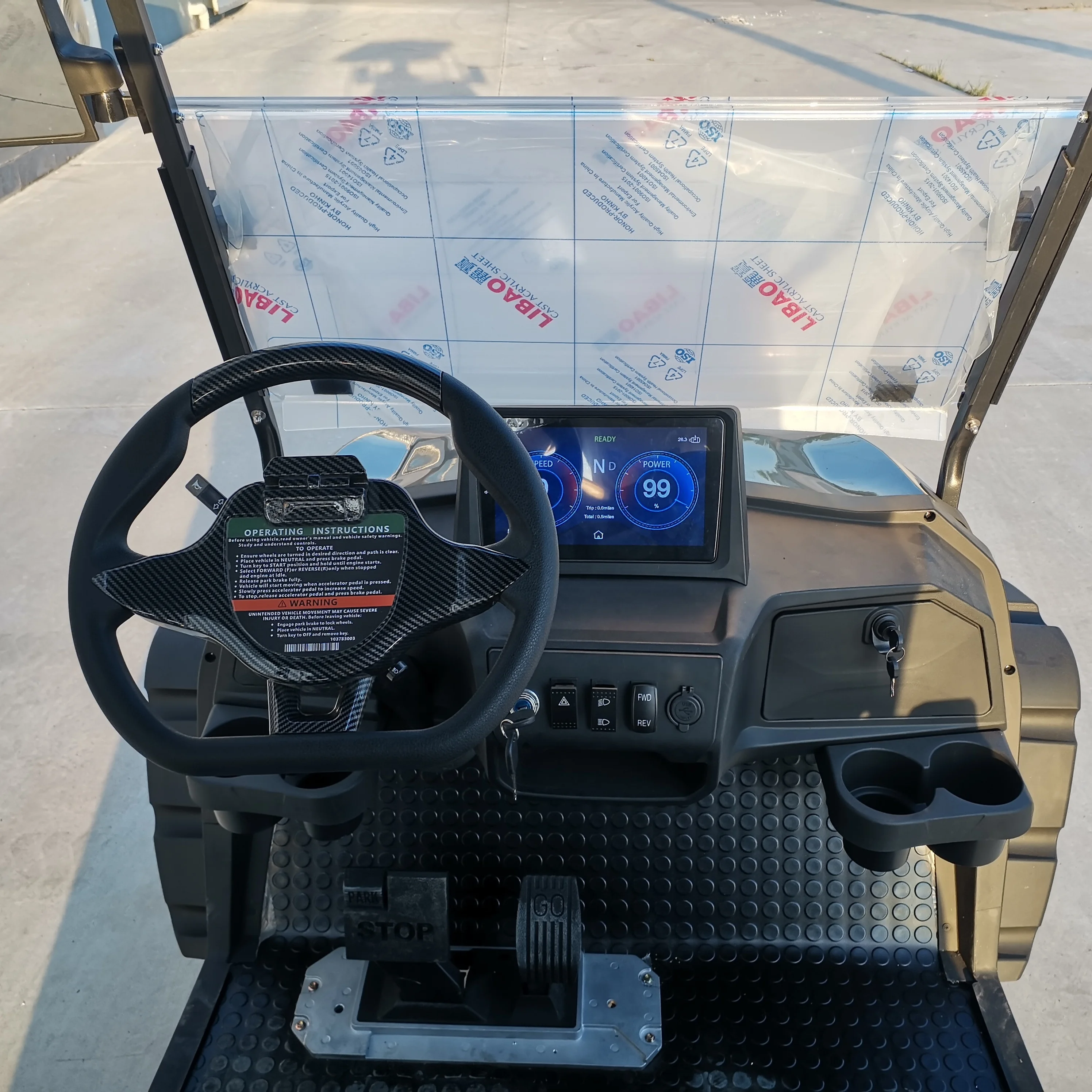 Hot sale factory prices  2+2 seater  ithium battery  Street legal golf cart Electric lifted Buggy Hunting Cart club car