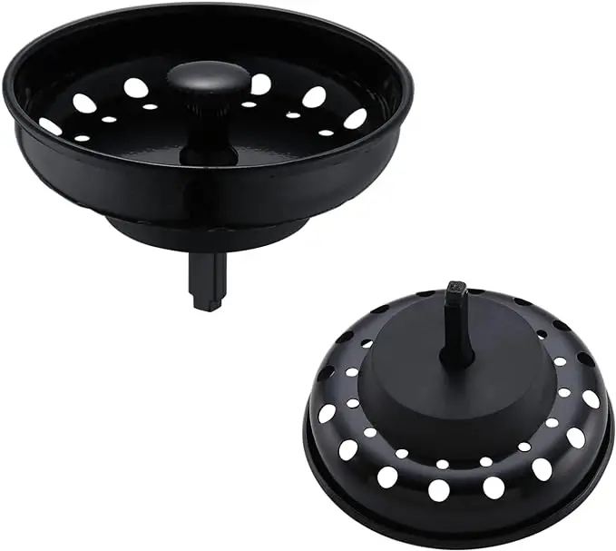 3.15 Black Kitchen Basket 110mm sink waste strainer basket  sink waste flange painting with a sink strainer
