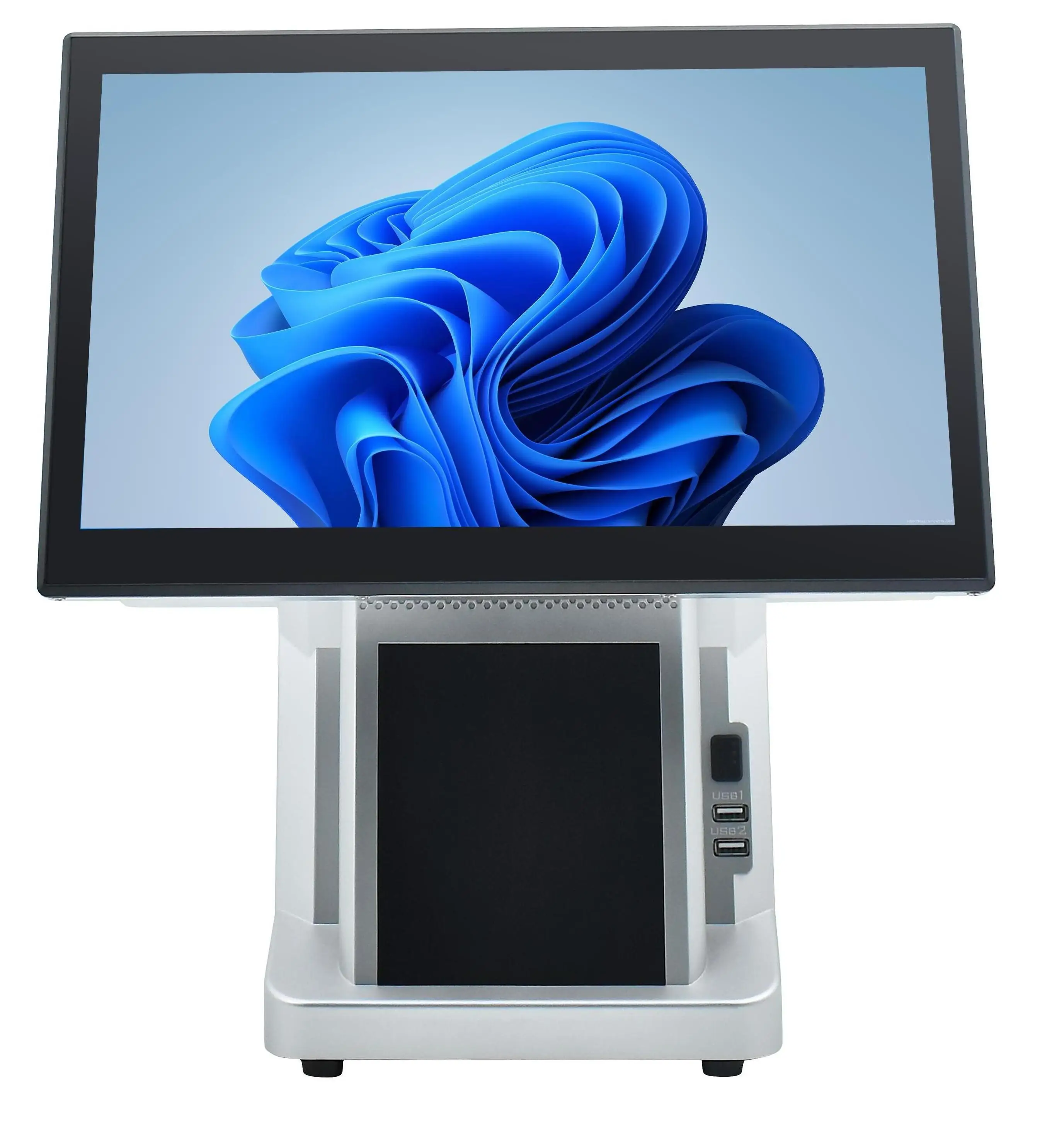 Двойной экран POS Cash Terminal Inter-Core I3/I5 для ресторана и розничной продажи сенсорный кассовый аппарат