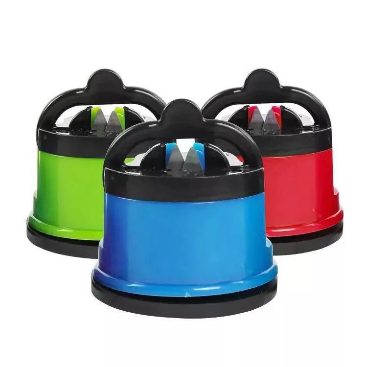 Knife Sharpener with Suction Pad, Suction Knife Sharpener for Kitchen Small Knife Sharpeners Smart with Suction Base Pad