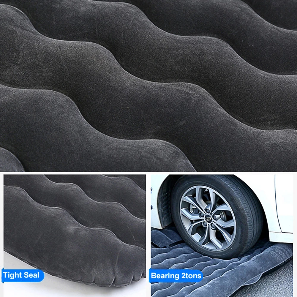 Cheap price comfortable PVC flocking sleeping inflatable car air bed travel car air mattress