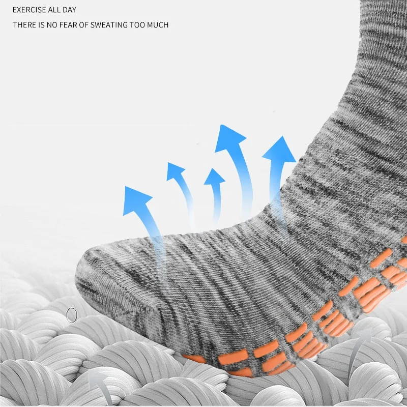 Wholesale Amusement Park Anti Slip Sweat Absorption And Anti Friction Trampoline Socks