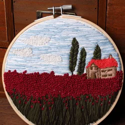 3D Embroidery Set DIY Cross Stitch Kits Landscape Series Embroidery Kits